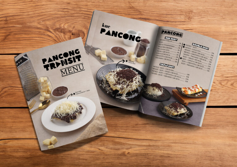 Mockup desain menu Pancong